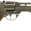 Chiappa Firearms 340223 Rhino 50DS Medium Frame 357 Mag 6 Shot, 5" Nickel-Plated Steel Vent Rib Barrel & Cylinder, Nickel-Plated Aluminum Frame, Walnut Grip, Exposed Hammer