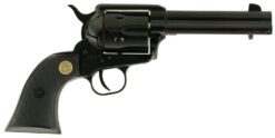 Chiappa Firearms CF340250D SAA 1873  Medium Frame 22 LR/22 WMR 6 Shot, 4.75" Blued Steel Barrel, Cylinder & Frame, Black Plastic Grip, Exposed Hammer