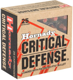 Hornady 90250 Critical Defense  9mmLuger 115gr Hornady Flex Tip eXpanding 25 Per Box/10 Case