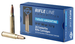 PPU PP7AS Metric Rifle  7.65x53mmArgentine 180gr Soft Point Boat Tail 20 Per Box/10 Case