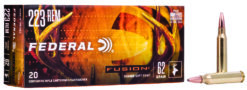 Federal F223FS1 Fusion  223Rem 62gr Bonded Soft Point 20 Per Box/10 Case