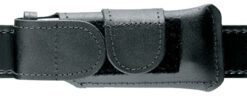 Safariland 123832 Horizontal Mag Pouch  Single Leather Hook & Loop Compatible With Glock 17/19/22/23/34/35
