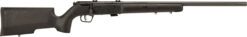 Savage Arms 25745 Mark II TR Full Size 22 LR 5+1 22" Matte Black Heavy Fluted Barrel, Matte Black Drilled & Tapped Carbon Steel Receiver, Matte Black Tactical Wood Stock, Right Hand