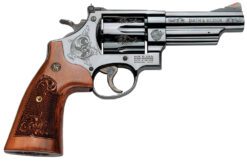 Smith & Wesson 150783 Model 29  44 Rem Mag or 44 S&W Spl Machine Engraved Blued Carbon Steel 4" Barrel, 6rd Cylinder & N-Frame, Wood Engraved Grip