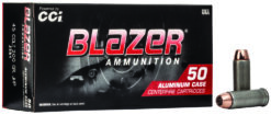 CCI 3584 Blazer Handgun 45Colt 200gr Jacketed Hollow Point 50 Per Box/20 Case