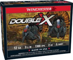 Winchester Ammo STH12355 Double X High Velocity Turkey 12Gauge 3.50" 2oz 5Shot 10 Per Box/10 Case