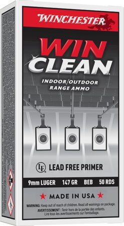Winchester Ammo WC93 Super X  9mmLuger 147gr Winclean Brass Enclosed Base 50 Per Box/10 Case