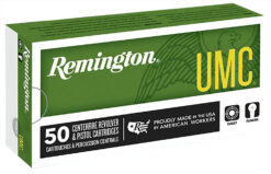 Remington Ammunition 23716 UMC  25ACP 50gr Full Metal Jacket 50 Per Box/10 Case