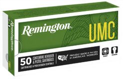 Remington Ammunition 23722 UMC  38Super+P 130gr Full Metal Jacket 50 Per Box/10 Case