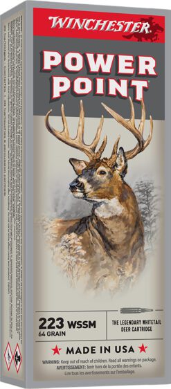 Winchester Ammo X223WSS1 Power-Point  223WSSM 64gr 20 Per Box/10 Case