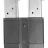 Blackhawk 410510PBK Double Mag Case  Black Polymer Belt Clip Compatible w/ Single Stack 9mm/10mm/40/45/357