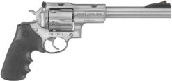 Ruger 5501 Super Redhawk  44 Rem Mag/44 Special 6rd 7.50" Satin Stainless Steel w/Integral Mount Barrel, Satin Stainless Cylinder & Frame, Black Hogue Tamer Monogrip, Transfer Bar Safety