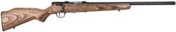 Savage Arms 96734 93R17 BV Full Size 17 HMR 5+1 21" Matte Black Heavy Barrel, Matte Black Drilled & Tapped Carbon Steel Receiver, Natural Brown Fixed Laminate Stock, Right Hand