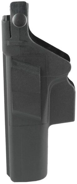 Glock HO17045 Duty  Holster OWB Black Polymer w/Thumb Break Retention Strap, For Use w/Glock 17 Gen3,4&5/22 Gen 3&4 Only/31 Gen3&4, Fits 1.77" (45mm) Belt, Right Hand