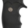 Pachmayr 05054 Decelerator Grip Checkered Black Rubber with Finger Grooves for T/C Contender