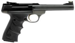 Browning 051448490 Buck Mark Practical *CA Compliant 22 LR 10+1 5.50" Taper Bull Barrel, Matte Black Serrated Steel Slide, Matte Gray Aluminum Frame & Black Ultragrip RX Grips