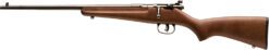 Savage Arms 13820 Rascal  Youth 22 LR 1rd 16.13" Matte Black Sporter Barrel, Matte Black Carbon Steel Receiver, Satin Brown Fixed Wood Stock, Left Hand