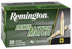 Remington Ammunition 21503 Premier Match 300Blackout 125gr Sierra MatchKing Open Tip Match 20 Per Box/10 Case