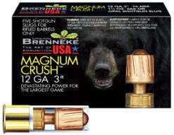 Brenneke SL123CMR Magnum Crush  12Gauge 3" 1 1/2oz Slug Shot 5 Per Box/50 Case
