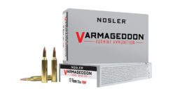 Nosler 65100 Varmageddon  17Rem 20gr Flat Base Hollow Point 20 Per Box/20 Case
