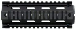 Aim Sports MT021 M4 Handguard 6" Carbine Style Made of Aluminum with Black Anodized Finish & Quad Rail