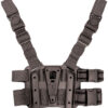 Blackhawk 432000PBK Tactical Holster Platform Black Carbon Fiber Leg Mount Fits Blackhawk Concealment/Duty Holsters