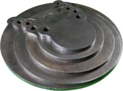 3/8 AR500 Steel Gong Shooting Targets 5-Piece Set