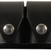 HKS 203PLBN SpeedLoader Case  Double Black Large Hytrel Belt Loop Fits S&W/Ruger/Colt/Taurus/Dan Wesson Belts 2.25" Wide