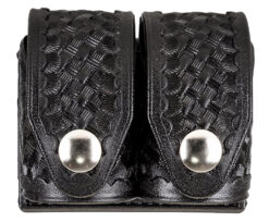 HKS 203BLBN SpeedLoader Case  Double Large Black Hytrel Belt Loop Belts 2.25" Wide