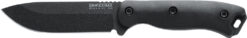 Ka-Bar BK16 Becker  4.38" Fixed Drop Point Plain Black 1095 Cro-Van Blade, Black Ultramid Handle, Includes Sheath