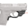 Crimson Trace 0135601 Laserguard  S&W M&P Shield/Shield M2.0, Red Laser Black Polymer