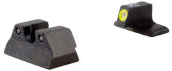 Trijicon 600600 HD Night Sights  Green/Tritium Yellow Outline Front Sight-Green Tritium Black Outline Rear Sight H&K P2000/P2000SK