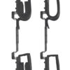 Rugged Gear 10065 Screw Mount Double Hook Black Steel Holds 2 Rifle/Shotgun