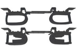 Rugged Gear 10075 Gun Rack Overhead Black Steel Holds 2 Rifle/Shotgun