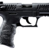 Walther Arms 5120333 P22 *CA Compliant 22 LR 10+1 3.42" Matte Black Tenifer Serrated/Steel Slide, Black Polymer Frame w/Picatinny Rail, Black Interchangeable Backstrap Grips