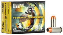 Federal P10T1 Premium  10mmAuto 180gr Trophy Bonded Bear Claw Jacketed Soft Point 20 Per Box/10 Case