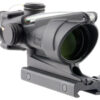 Trijicon 100224 ACOG  Black Hardcoat Anodized 4x32mm Illuminated Green Horseshoe .223/5.56 BDC Reticle