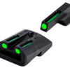 TruGlo TG131NT3 TFO  Green/Tritium/Fiber Optic Front Sight-Green/Tritium/Fiber Optic Rear Sight 1911 Officer