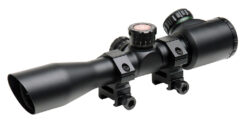 Truglo TG8504TL Tru-Brite 4x 32mm Obj 22.5 ft @ 100 yds FOV 1" Tube Black Illuminated Mil-Dot, 3 Color