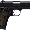 Browning 051815490 1911 Black Label Compact 22 LR 10+1 3.63" Stainless Steel Barrel, Matte Black Serrated Slide & Polymer Frame w/Beavertail, Black Laminate Stippled Grip