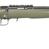 Ruger 8334 American Rimfire Sports South Exclusive Full Size 22 LR 10+1 18" Satin Blued Threaded Barrel & Alloy Steel Receiver w/Scope Rail, Green Fixed Synthetic Stock, Right Hand