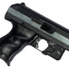 Hi-Point CF380LLTGM CF  380 ACP Caliber with 3.50" Barrel, 8+1 Capacity, Black Finish Frame, Serrated Black Steel Chrome Line Slide & Polymer Grip, LaserLyte Laser
