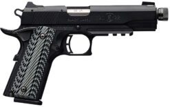 Browning 051820490 1911-22 Black Label SR Full Size 22 LR 10+1, 4.88" Stainless Steel Threaded Barrel, Matte Black Serrated Slide & Polymer Frame w/Beavertail & Picatinny Rail