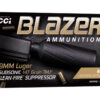 CCI BLAZER BRASS 9MM SUPRS 147GR TMJ