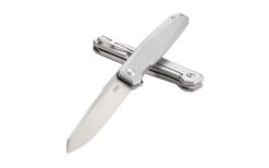 CRKT FACET SILVER 3.37" PLAIN EDGE