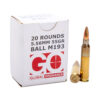 GO 556NATO M193 55GR FMJ 20/1000