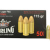 STERLING 9MM 115GR FMJ BRASS 50/1500