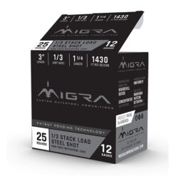 MIGRA STAXD STEEL 12GA 3 1.25OZ #1-3 25/10