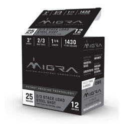 MIGRA STAXD STEEL 12GA 3 1.25OZ #2-3 25/10