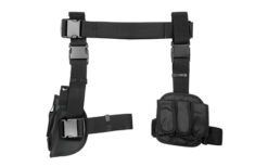 NCSTAR DROP LEG HOLSTER MAG HLDR BLK